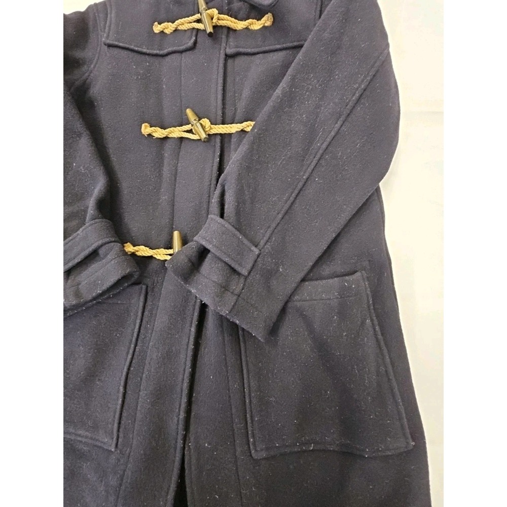 Polo Ralph Lauren Wool Duffle Coat Navy  Coastal Jacket Size L(14-16) - Picture 8 of 10
